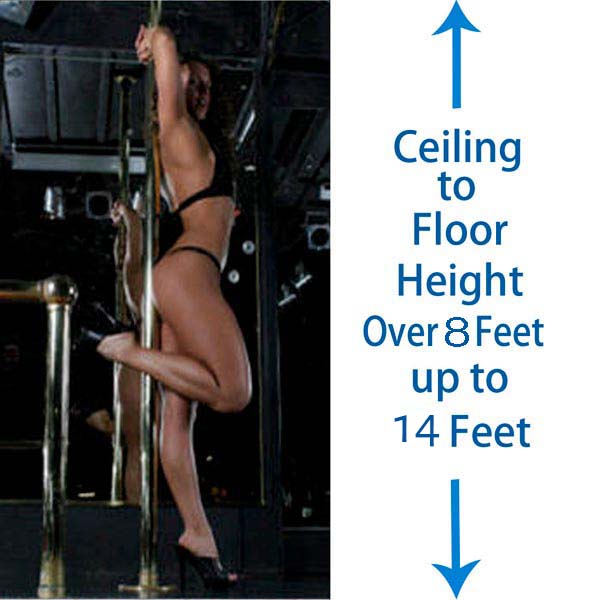 permanent 45mm spinning stripper and dance pole